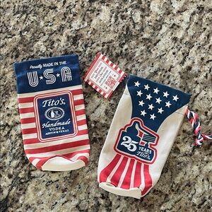 Tito's Handmade Vodka Patriotic Bottle Cover Set